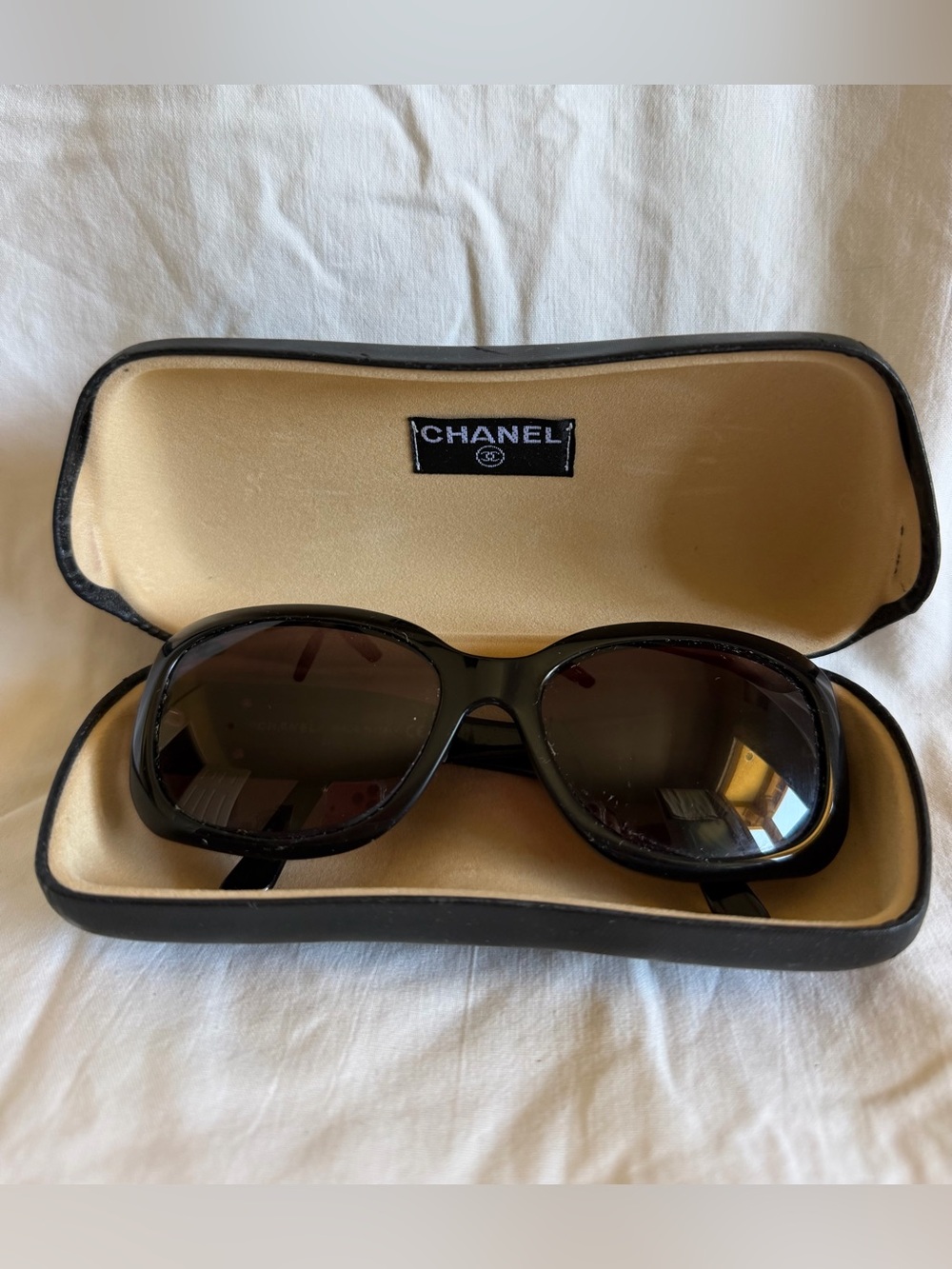 Chanel Black 5102 C501/87  54 17 135 with CC logo Sunglasses - Picture 11 of 13